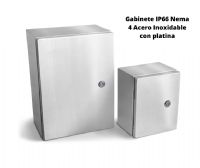 Gabinete IP66 Nema 4 Acero Inoxidable con platina